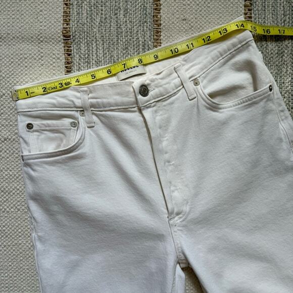 Agolde Nico White Ultra High Rise Slim Fit Button Fly Jeans Women’s Size 29 - Picture 8 of 13